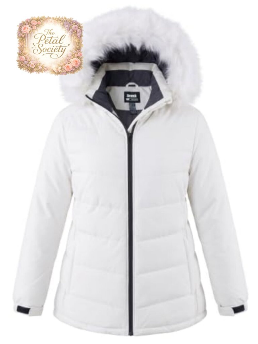 Plus Size Ski Jacket Waterproof Quilted Insulated Winter Coat